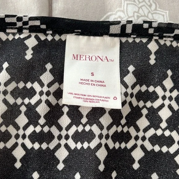 Merona Pattern Swim Coverup Size Small - Picture 2 of 3